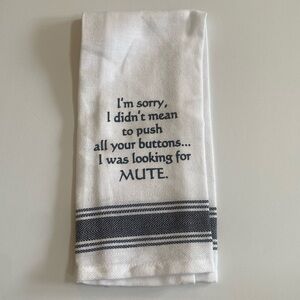 All occasion funny kitchen towel 24x16 NEW with tags